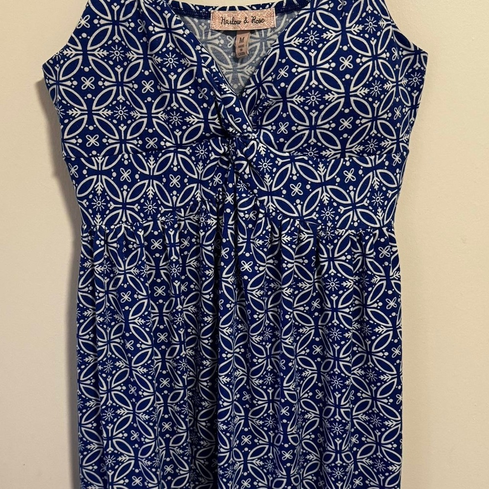Sundress V-neckline geometric print